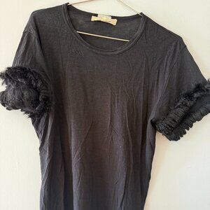 Comme des Garcons faux fur tee shirt